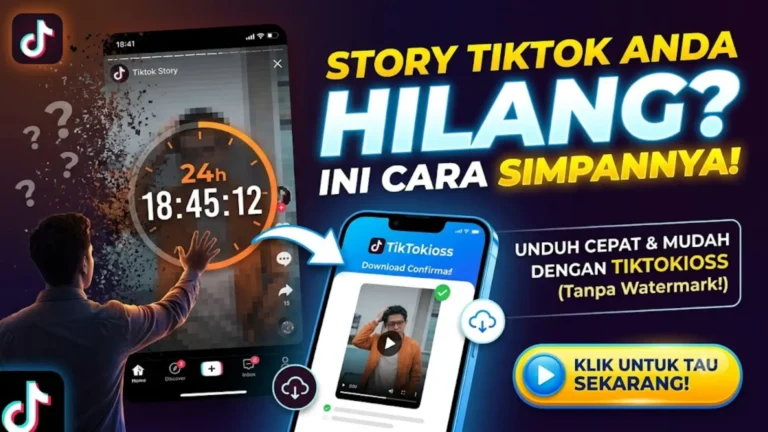 Unduh Cerita TikTok oleh TikTokioss: Download Video, MP3, dan Story TikTok Tanpa Watermark Gratis